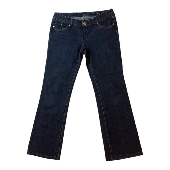 X2 Jeans Womens Size 8 Blue Denim Bootcut Mid-Rise Jeans Stretch - Picture 1 of 10
